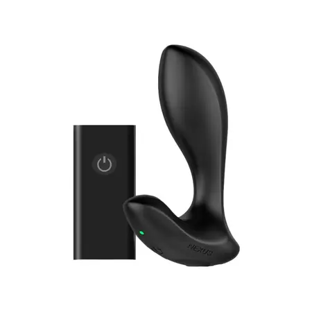 Nexus Duo Plug Remote Control Silicone System Small Black 98mm