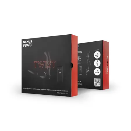 Nexus Revo Twist Black - Dual-Ended Intimate Machine, Rotating & Vibrating