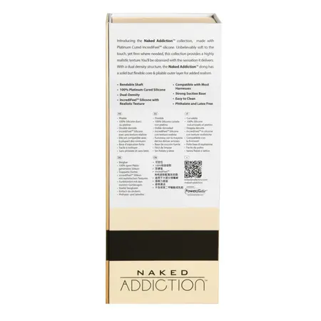 Naked Addiction Silicone Bendable System Dual Layer Vanilla 22.8cm