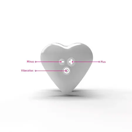 Mystim Heart’s Desire Lay-On Massager Rose Medical Silicone