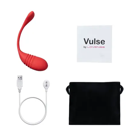 Lovense Vulse App-Controlled Thrusting Egg Vibrator, Silicone, Pink