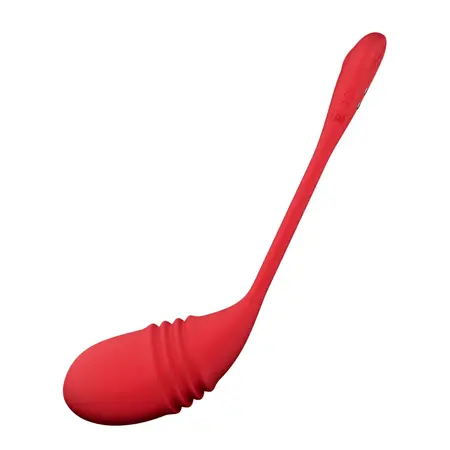 Lovense Vulse App-Controlled Thrusting Egg Vibrator, Silicone, Pink