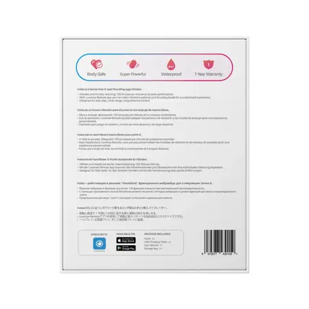 Lovense Vulse App-Controlled Thrusting Egg Vibrator, Silicone, Pink