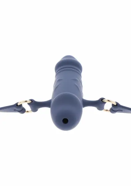 TABOOM Silicone Breathable Gag with Adjustable Strap - Black