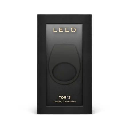 LELO Tor 3 Black - Vibrating Silicone Ring, App-Controlled, Rechargeable