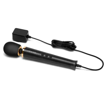 Le Wand Powerful Petite Plug-In Massager Black - Corded Compact Model