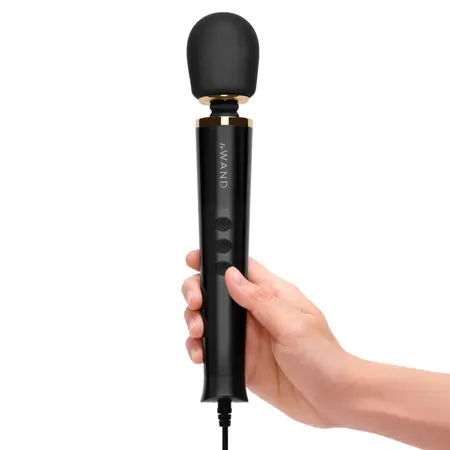 Le Wand Powerful Petite Plug-In Massager Black - Corded Compact Model