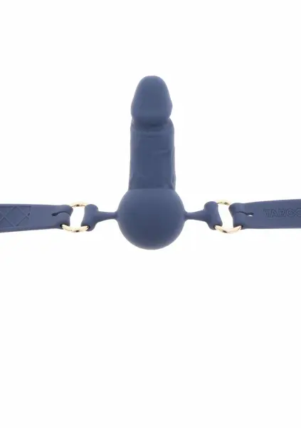 TABOOM Silicone Ball Gag with Anatomical Extension, Adjustable Strap