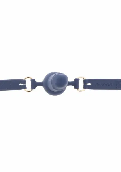 TABOOM Silicone Ball Gag with Anatomical Extension, Adjustable Strap