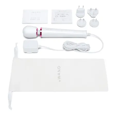 Le Wand Petite Plug-In Vibrating Massager White, 10 Speeds, Corded