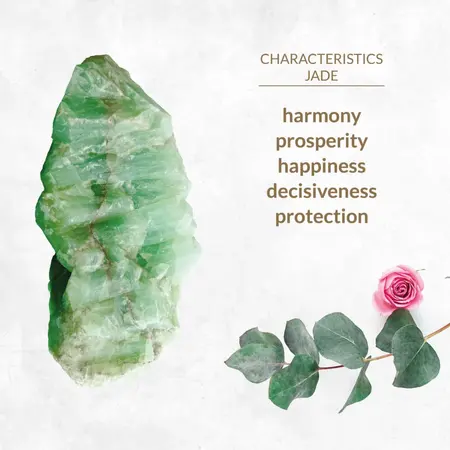 La Gemmes Jade Lay-On Vibrating Massager - Green, 15 cm, Gemstone & Metal