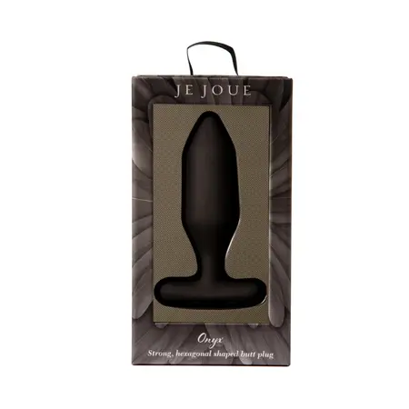 Je Joue Onyx Intimate Plug with Remote Control, Weighted Silicone, Black
