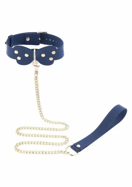 TABOOM Silicone Collar and Leash Set with Adjustable Butterfly Bow