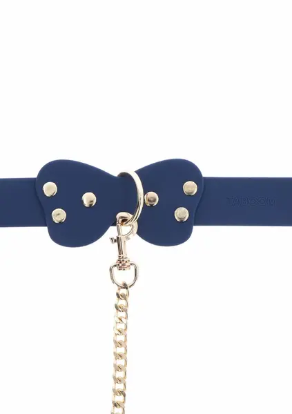 TABOOM Silicone Collar and Leash Set with Adjustable Butterfly Bow