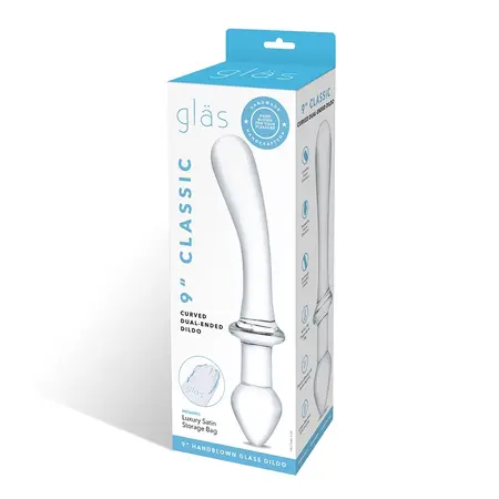 Glas Double-Ended Curved Glass Model 24cm - Dual-Function, Transparent