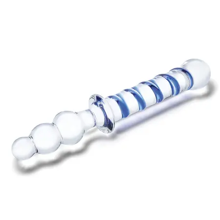 Glas Twister Glass Dual-Ended Intimate Device 23.5 cm Transparent