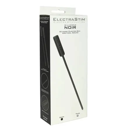 ElectraStim Silicone Noir Flexible 7mm Bi-Polar Urethral Probe Black