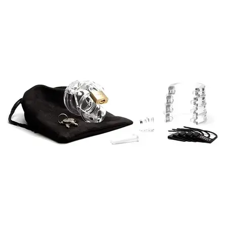 CB-X Mini Me Clear Anatomic Chastity Device Polycarbonate 32mm