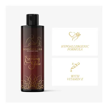 BodyGliss Chai Bliss Evening Glow Massage Oil - Silky Long-Lasting Formula 100ml