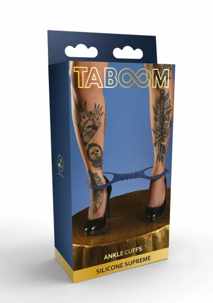 TABOOM Silicone Ankle Cuffs - Soft Flexible Body-Safe Design Black