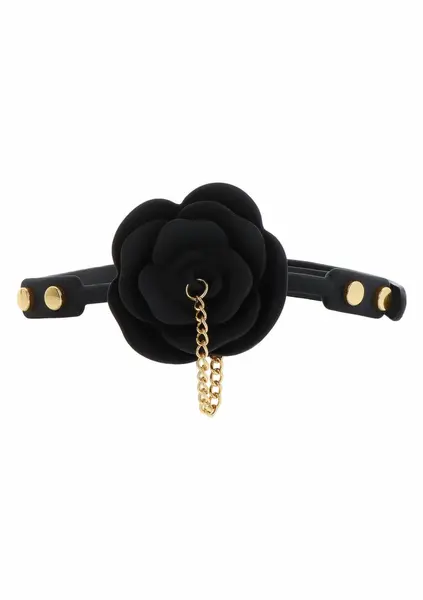 Taboom Dona Rose Ball Gag with Plug - Adjustable Silicone & Vegan Leather