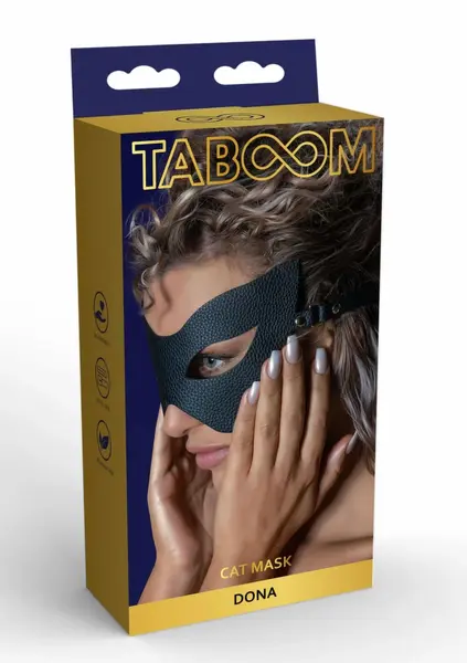 TABOOM Dona Cat Mask Black - Elegant Costume Accessory for Roleplay