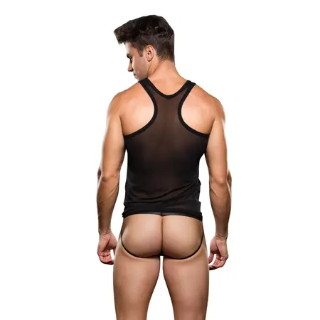 Envy SWAT Costume Set 2-Piece Mesh L/XL Grey Black