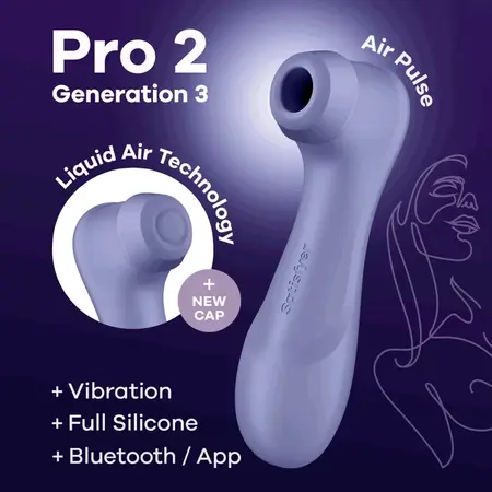 Satisfyer Pro 2 Generation 3 Intimate Device App-Controlled Lilac