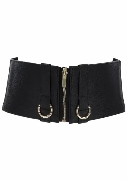 TABOOM Bondage Couture Belt Vegan Leather Black Adjustable S