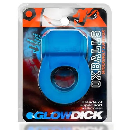 Oxballs Glowdick Blue Ice LED Light Anatomical Silicone Ring