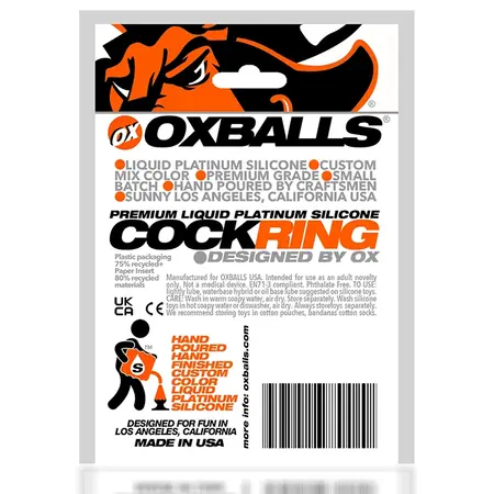 Oxballs Pig-Ring Platinum Silicone Black Intimate Ring 3.5cm