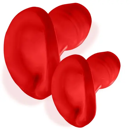 Oxballs Glowhole-2 Hollow Plug Large Red Morph with LED Insert 15.2cm