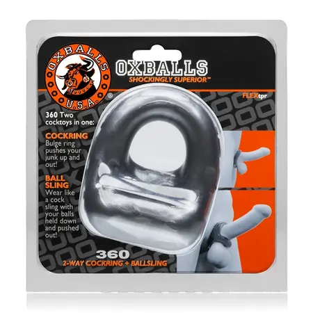 Oxballs 360 Steel Ring & Sling FLEX-TPR Anatomical Support 8.3cm