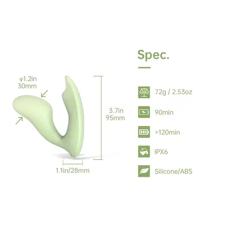 Magic Motion Umi Dual Motor Smart Wearable Device Green Bluetooth
