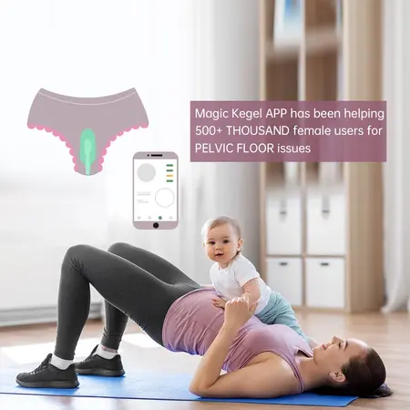 Magic Motion FitCute Smart Kegel Trainer, App-Controlled, Pink, 85mm