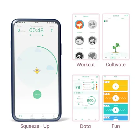 Magic Motion FitCute Smart Kegel Trainer, App-Controlled, Pink, 85mm