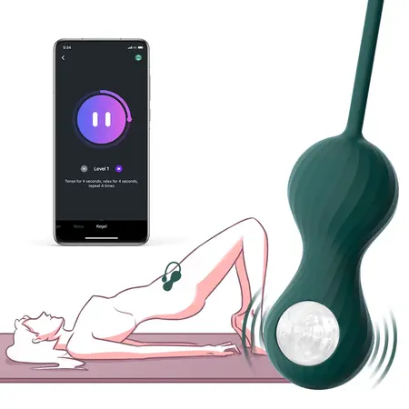 Magic Motion Crystal Duo Smart Kegel Trainer Set with App Control & Weights