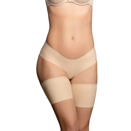 Bye Bra Thigh Bands Nude XL - Seamless Anti-Friction Fabric Comfort