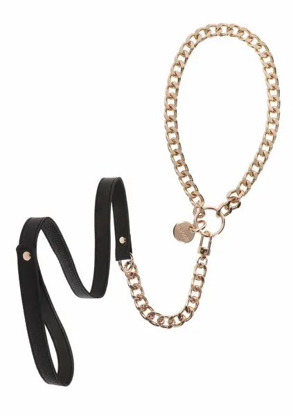 TABOOM Dona Statement Collar Rose Gold Metal Adjustable Design