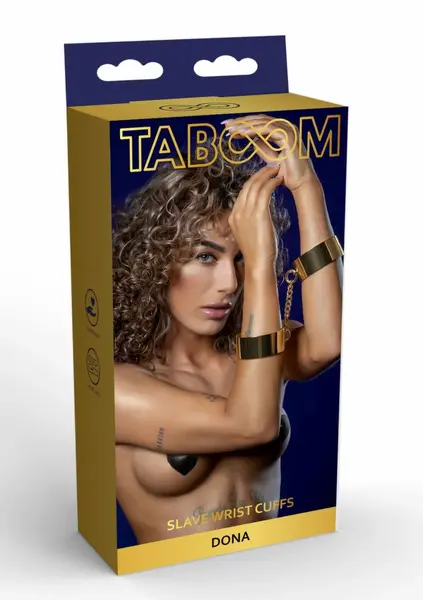 TABOOM Dona Wrist Cuffs Rose Gold - Elegant Metal Accessory