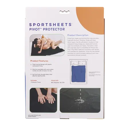 Sportsheets Pivot Protector Waterproof Throw Blanket 90x Polyester 10x TPU