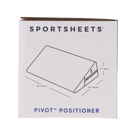 Sportsheets Pivot Positioner Ergonomic Foam Wedge Black 17x6in