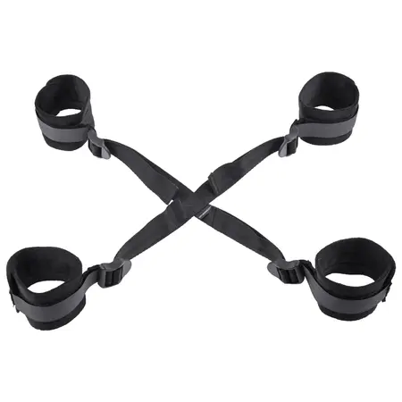 Sportsheets Sex & Mischief Adjustable Hog Tie Restraint System Black