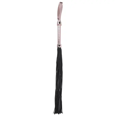 Sportsheets Sex & Mischief Brat Flogger Faux Leather Whip Black