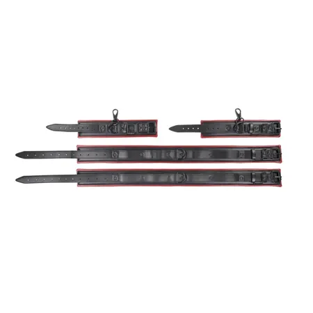 Sportsheets Saffron Thigh & Wrist Restraint Set, Adjustable Faux Leather
