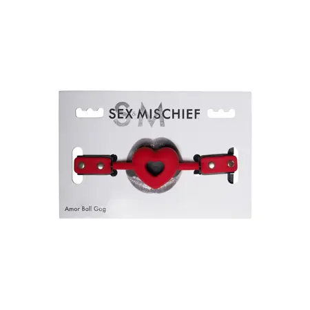 Sportsheets S&M Amor Adjustable Heart-Shaped Ball Gag Pink