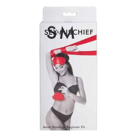 Sportsheets Sex & Mischief Amor Intro Bondage Set Satin Pink Edition