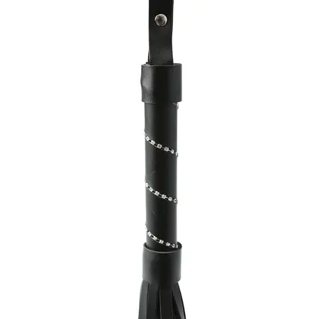 Sportsheets Sex & Mischief Jeweled Flogger 76cm Vinyl Handle Decoration