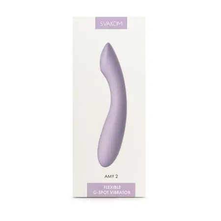 Svakom Amy 2 Light Purple - Compact Vibrating Device with Flat-Press Head