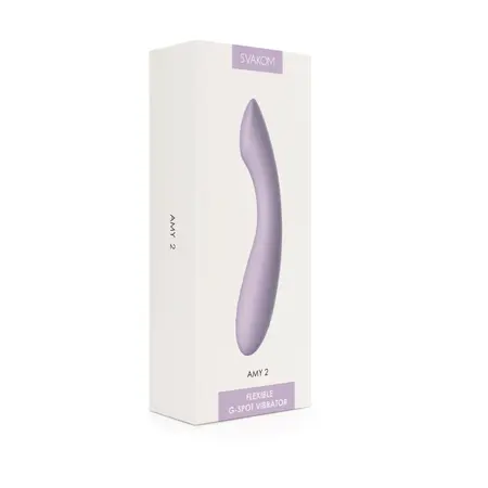 Svakom Amy 2 Light Purple - Compact Vibrating Device with Flat-Press Head